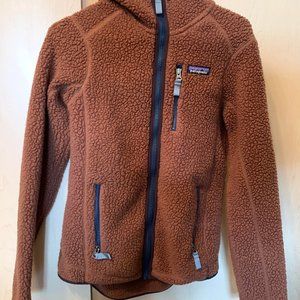 Patagonia Retro Pile Hooded Fleece (Rust/Brown)